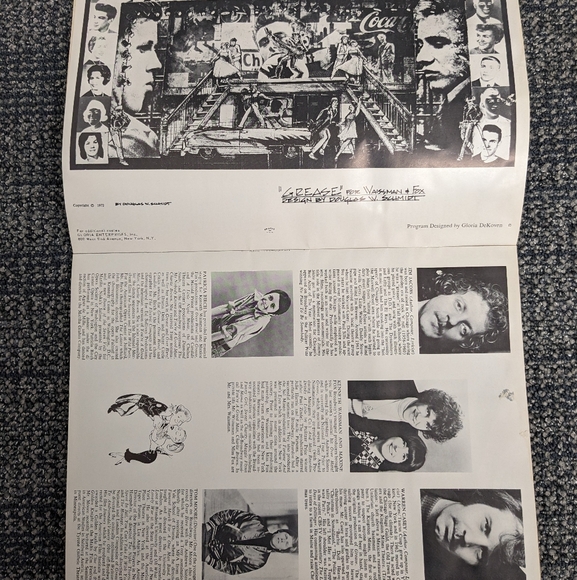 Vintage Grease the Musical on Broadway 1975 Program - Picture 14 of 15